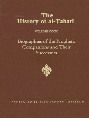 cover image of The History of al-Tabari Volume 39